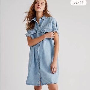 Levi's Light Blue Denim Shirt Dress
